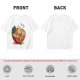 Olive T-Shirt With Cute Ramen Bowl Graphic Print