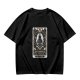 Olive T-Shirt with Urianger Tarot Card Style Graphic Print
