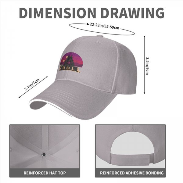 Visit Krull Themed Black Baseball Cap