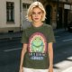 Olive T-Shirt With Grumpy Frog 'I Hate Everyone Equally' Print