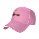 Black Baseball Cap With Dachshund Infinity Design