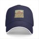 Black Baseball Cap With Retro Desert Pyramid Landscape Print