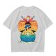 One Piece Thousand Sunny Ship Graphic Olive T-Shirt