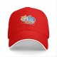 Black Baseball Cap With Cute Shiba Inu Ramen Bowl Graphic