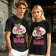 Olive T-Shirt With Rad Skating Radish Cartoon Graphic