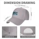 Black Baseball Cap With Thunder Rain Lightning Tarot Card Style Print