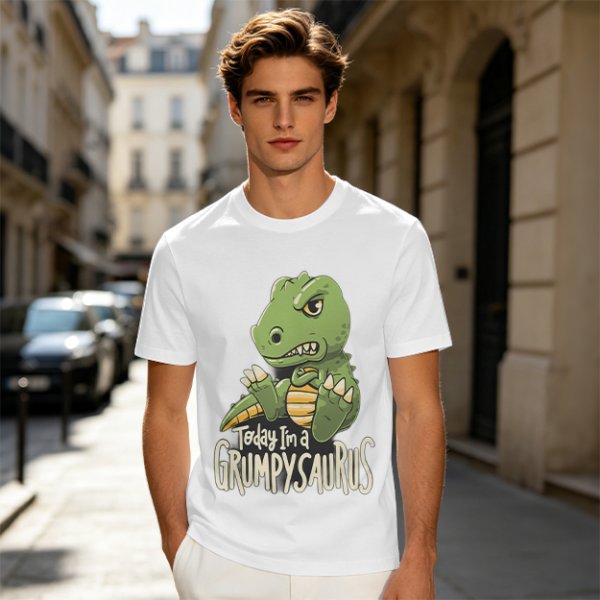 Grumpy Dinosaur T-Shirt for Kids Today I'm a Grumpysaurus