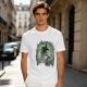 Olive T-Shirt With Spooky Witch Silhouette Halloween Graphic