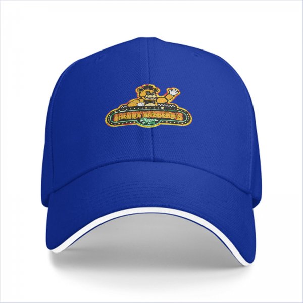 Black Baseball Cap With Freddy Fazbear Pizzeria Logo