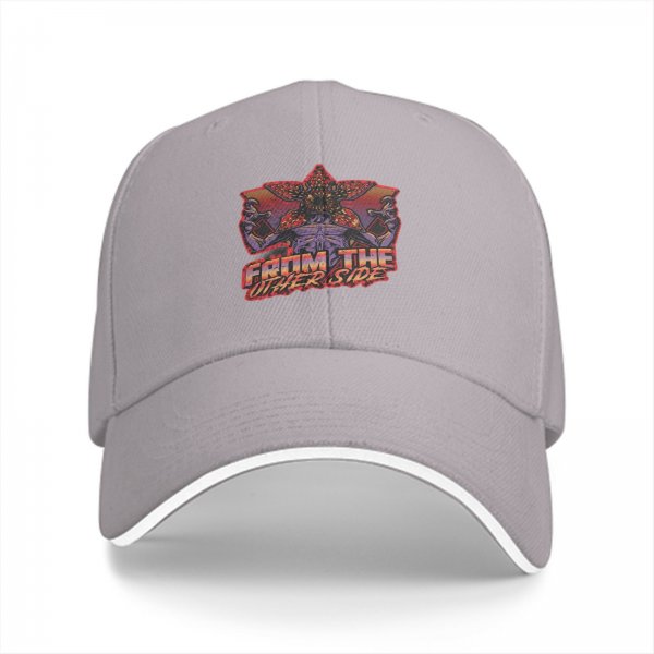 Black baseball cap with Stranger Things Demogorgon 'From The Other Side' print