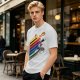 Studio Ghibli Characters Rainbow Stripe Graphic T-Shirt