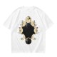 Olive T-Shirt With Cat Phases Moon Cycle Graphic Print