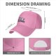 Black baseball cap with cute lying panda and 'NOTHING' print