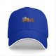 Black Baseball Cap With Cartoon Characters Driving Go-Kart Graphic