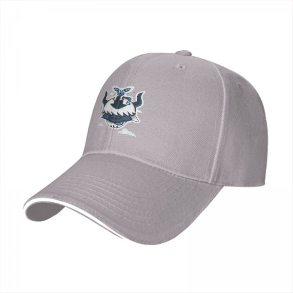 Black Baseball Cap with Appa and Momo Avatar Themed Print