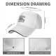 Black baseball cap with summer umbrella graphic and retro sun design