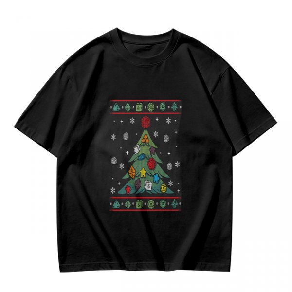 Ugly Christmas Tree Dice Board Game Themed T-Shirt