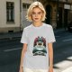 Olive green t-shirt with stacked Totoro characters graphic
