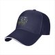 Black baseball cap with starry night ramen bowl graphic