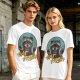 Olive Raccoon Eat Trash Graphic T-Shirt