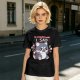 Olive t-shirt with angry gaming wolf graphic and funny apology text