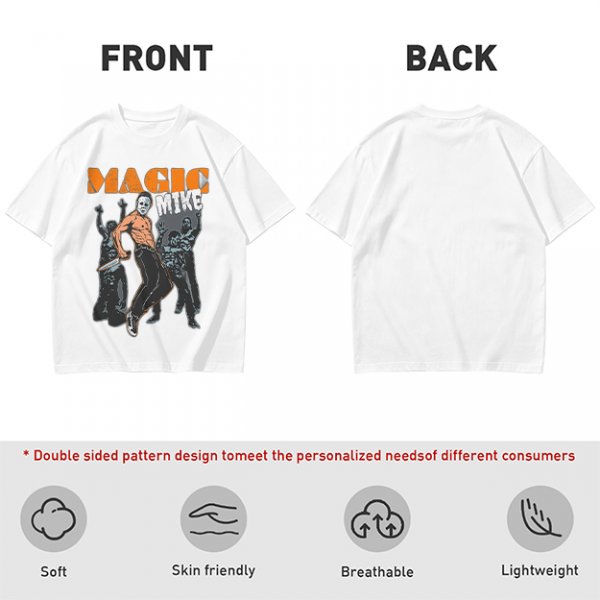 Magic Mike Horror Parody Graphic T-Shirt Design