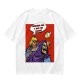 Olive T-shirt with He-Man slapping Skeletor comic print