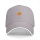 Black baseball cap with cute orange chick graphic