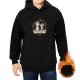 Black hoodie with tree spirit graphic for nature lovers