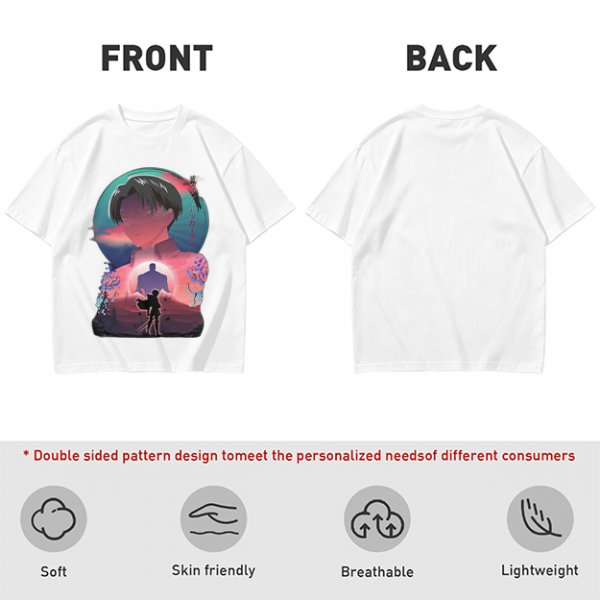 Attack on Titan Levi Ackerman Graphic Anime T-Shirt