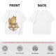 Olive T-Shirt With Cat Sitting On Pizza Pentagram Artwork