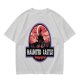 Olive T-Shirt with Haunted Castle Silhouette Graphic Design