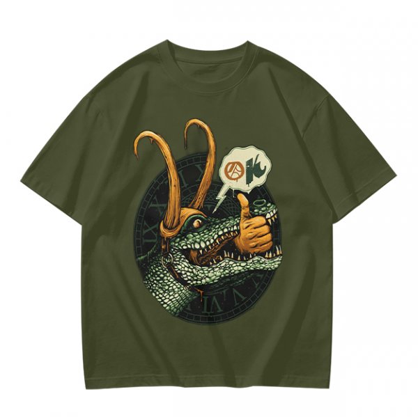 Alligator Loki Thumbs Up Graphic Tee