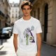 Olive Zombie Hand Holding Coffee Mug 'More Coffee!' Graphic T-Shirt