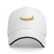 Black Baseball Cap With Banana Graphic Print
