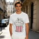 Olive T-Shirt With Cute Kitten Popcorn Bucket Graphic