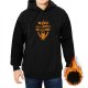 Black hoodie with 'A World Without Hops Is Unbeerable' beer graphic