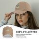 Black Baseball Cap With Whimsical Retro Animal Graphic Print