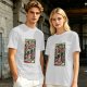 Olive Graphic T-Shirt With Remember Those Good Times Retro Art