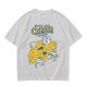 Olive graphic t-shirt with 'Relax and Cheese the Day' and mice on cheese