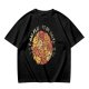 Olive t-shirt with cute puppy pile graphic and playful text