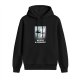 Black hoodie with UFO mirror graphic and 'Believe in Yourself' text