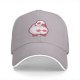 Black Baseball Cap With Cute Chubby Duck Graphic Design