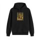 Black Hoodie With Vintage Hyrule Kart Themed Graphic Print