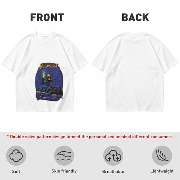 Olive T-Shirt With Megaverse Sci-Fi Villain Graphic Print