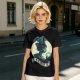 Olive Witch Graphic T-Shirt With Winged Monkey And Crystal Ball