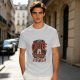 Olive t-shirt with coffee bear graphic that says a cup of coffee solves everything