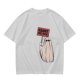 Olive T-Shirt With Ghost Holding 'Haunt The Rich' Protest Sign