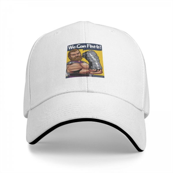 Black baseball cap with We Can Fist It muscular warrior graphic
