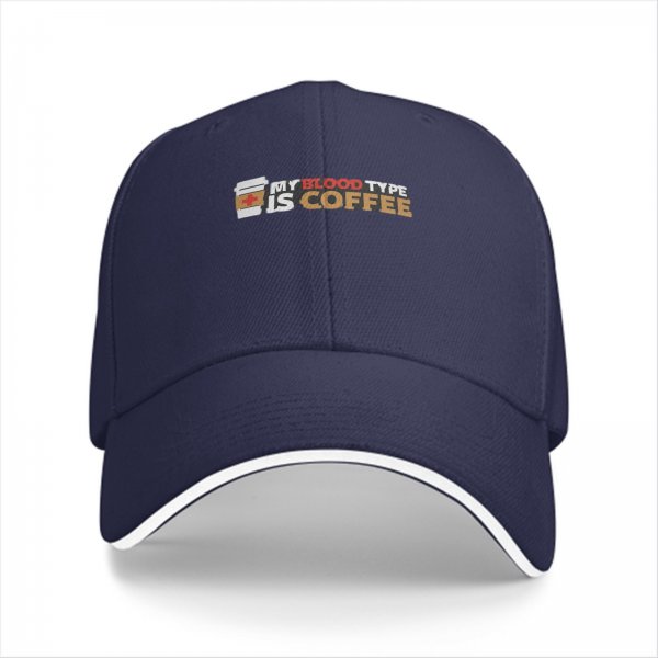 My Blood Type Is Coffee Black Baseball Cap